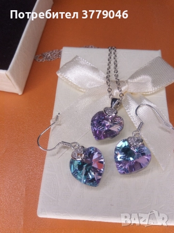 Комплект колие и обици , снимка 6 - Бижутерийни комплекти - 51811271