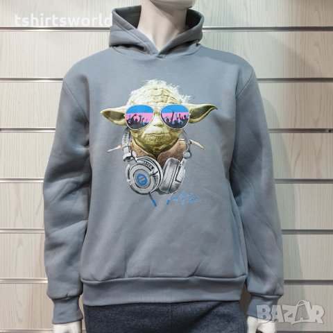 Нов мъжки суичър с трансферен печат Йода, Междузвездни войни, STAR WARS