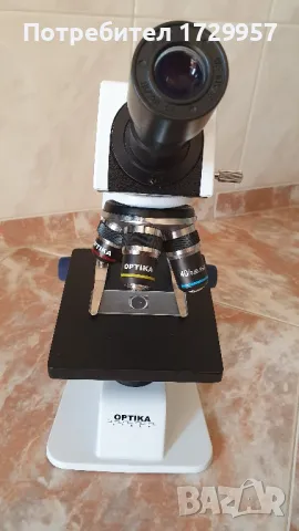 Монокуларен микроскоп B-151 Optika, 400x, снимка 9 - Уреди за диагностика - 47784000