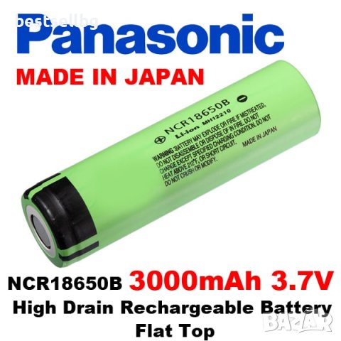 Акумулаторна батерия 18650 Panasonic 3.7V 3000mAh литиево йонна, снимка 2 - Други инструменти - 42794272