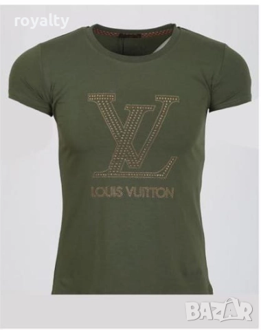 Louis Vuitton Дамска Тениска С Къс Ръкав 