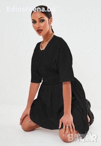 Дамска рокля в черно с набор, снимка 3 - Рокли - 31641503