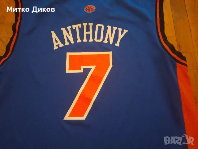 Carmelo Anthony New York Knicks NBA Jersey  #7 баскетболна тениска маркова на Адидас размер Л, снимка 6 - Баскетбол - 55976925
