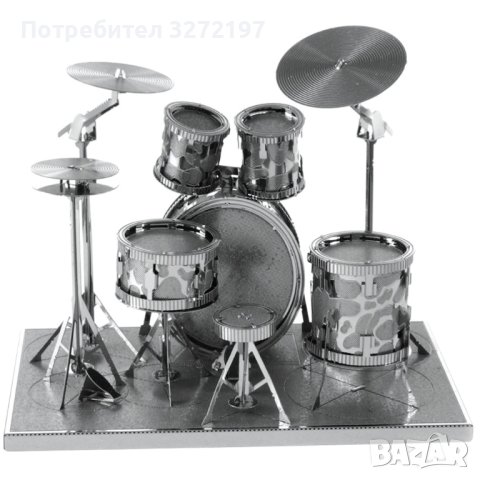 Метален пъзел барабани-музикални ударни инструменти 3D - Направи си сам, снимка 3 - Пъзели - 40798418