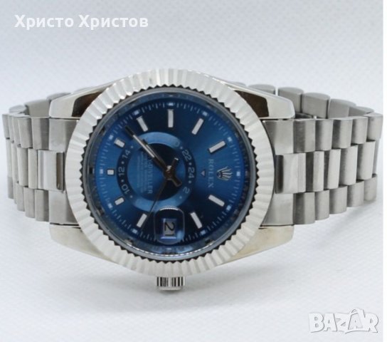 Мъжки луксозен часовник Rolex Sky-Diveller Oyster Perpetual 3 цвята , снимка 2 - Мъжки - 37047651