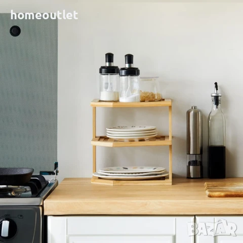 ПРОМОЦИЯ Бамбуков спомагателен рафт/органайзер с универсално приложение YOUDENOVA YDDR001OA3T-AYDDEU, снимка 2 - Етажерки - 50970220