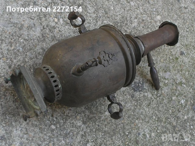 Руски самовар с комин, снимка 3 - Антикварни и старинни предмети - 29659780