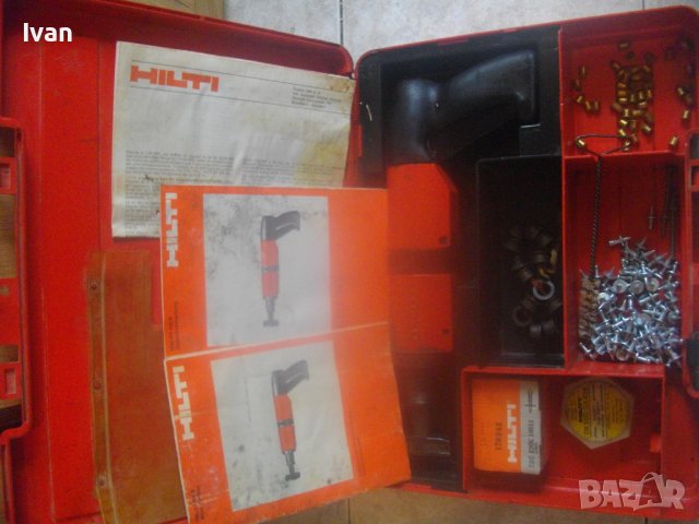 HILTI DX400B-Пистолет За Директен Бърз Монтаж В Бетон и Метални Конструкции-С Пирон Чрез Заряд Капса, снимка 2 - Други инструменти - 42624688