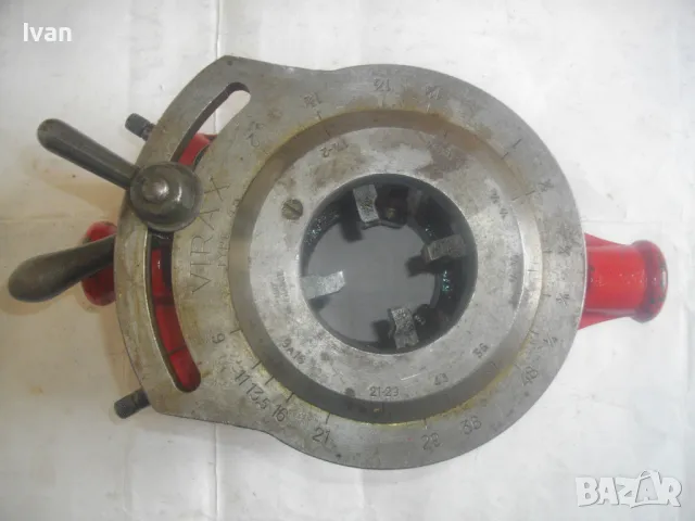 VIRAX Type 45 ПРОФИ РЪЧНА ЩАНЦА РЕЗБОНАРЕЗНА МАШИНА ЗА ДЯСНА И ЛЯВА РЕЗБА НА ТРЪБИ ДО 1 1/4" , снимка 7 - Други инструменти - 49668408