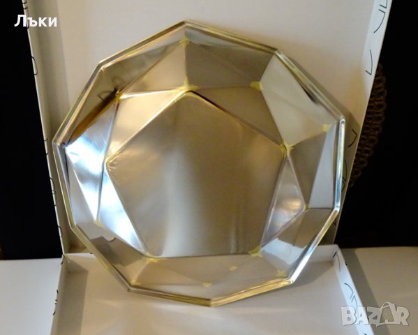 Посребрена фруктиера Studio Kosta Boda , снимка 3 - Антикварни и старинни предмети - 35350482