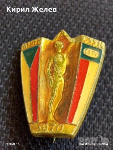 Рядка значка ЧССР МАЙСТОР ЧЕХОСЛОВАШКИ СЪЮЗ ЗА ФИЗИЧЕСКО ВЪЗПИТАНИЕ 28827, снимка 5 - Колекции - 50902838