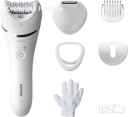 Фотоепилатор Philips Lumea с подарък Епилатор PHILIPS SERIES 8000 BRE715, снимка 2 - Епилатори - 52539514