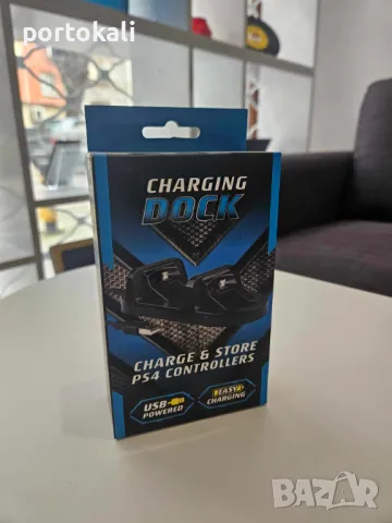 +Гаранция! Docking Докинг станция зареждане зарядно джойстик PS4 Playstation, снимка 4 - Аксесоари - 49901498
