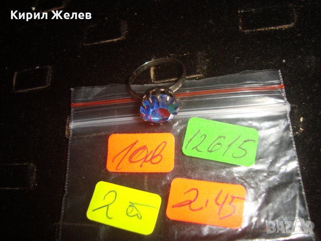 ПОСРЕБРЕН САПФИРЕН ПРЪСТЕН ВИНТИДЖ МОДЕЛ АРТ-ДЕКО СТИЛ 12615, снимка 2 - Пръстени - 31309328