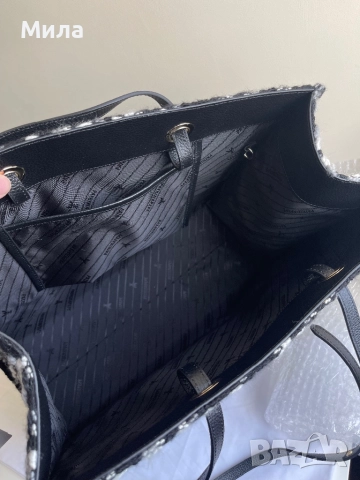 Patrizia Pepe - 100% Вълна и Кожа дамска чанта / Нова с етикети, снимка 4 - Чанти - 52514516