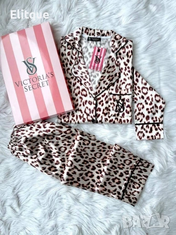 дамски пижами с дълъг ръкав Christian Dior fendi Victoria's secret chanel Versace Louis Vuitton , снимка 9 - Пижами - 53083299