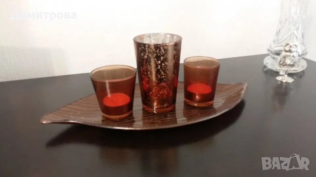 Нов комплект за декорация, цветно стъкло, снимка 2 - Декорация за дома - 25786363