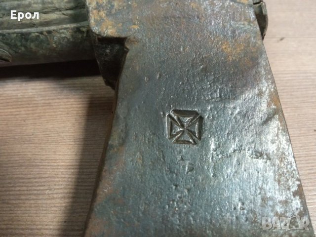 Стара кована брадва със маркировка., снимка 9 - Други ценни предмети - 31280024