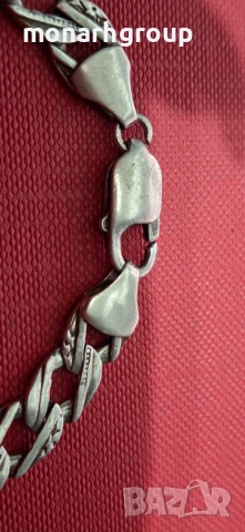 Сребърна гривна, снимка 5 - Гривни - 51967983