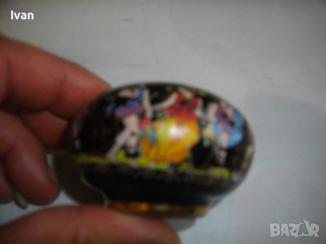 Малък Ръчно Рисуван Свещник-Керамика с Глазура-Гръцка Митология, снимка 10 - Други - 39821582