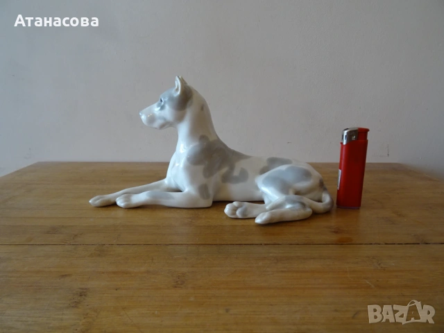 Порцеланова фигура Куче Дог ЛФЗ 1980 г