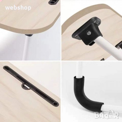 ПРЕНОСИМА МАСА ЗА ЛАПТОП С ПОСТАВКА ЗА ТАБЛЕТ И ЧАША, снимка 5 - Маси - 35487586