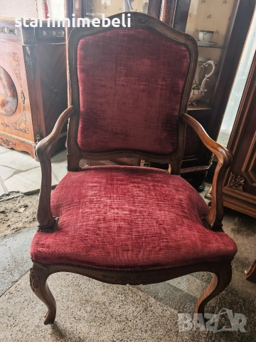 Антикварно бюро и кресло , снимка 11 - Антикварни и старинни предмети - 53980339