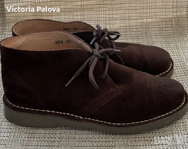 Модерни боти шоколадов цвят MARINA SEVAL Испания, снимка 6 - Дамски боти - 49379982