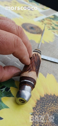 Рядък немски ловен нож -,,FES - Solingen" , снимка 5 - Ножове - 54094901