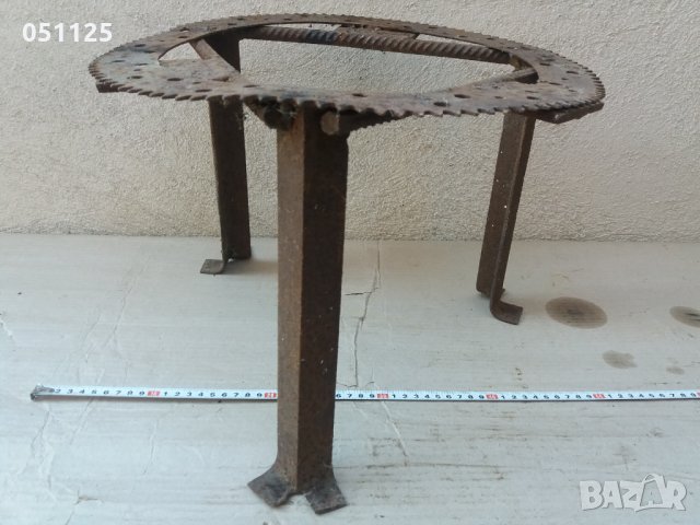 Масивна кована пирустия , сажер , бакърник за огнище , снимка 3 - Антикварни и старинни предмети - 30685350