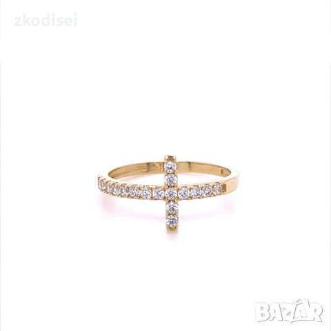 Златен дамски пръстен 1,64гр. размер:55 14кр. проба:585 модел:20545-6