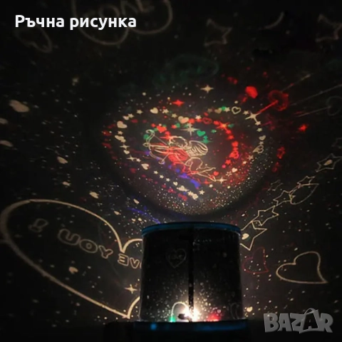 Лампа проектор на звездното небе ,луна  и звезди, снимка 2 - Декорация за дома - 30256855