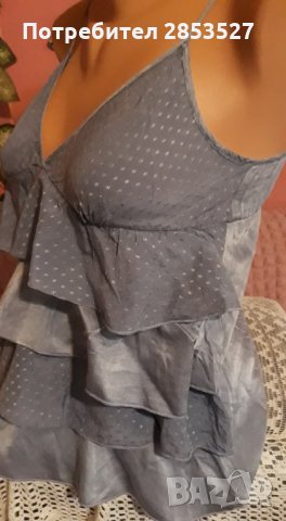 Zara Топ с коприна, снимка 3 - Корсети, бюстиета, топове - 34232504