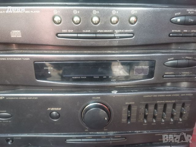 Ретро уредба Sharp cms r400 cdh, забележка , снимка 5 - Аудиосистеми - 39515214