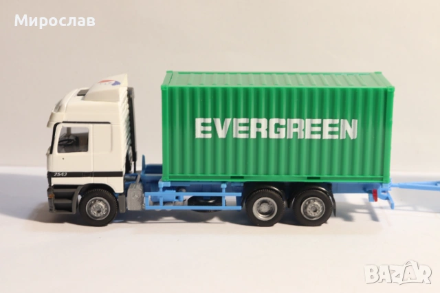 AWM H0 1/87 MERCEDES ACTROS КОНТЕЙНЕР КАМИОН МОДЕЛ, снимка 2 - Колекции - 53258266
