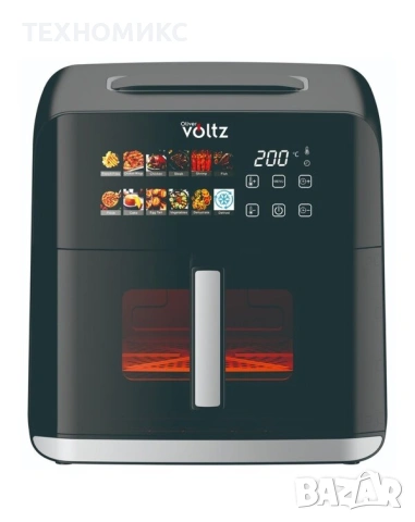 Фритюрник Air Fryer Oliver Voltz OV51980CE, 1200W, кошница 4 л., LED дисплей, снимка 3 - Фритюрници - 54080389