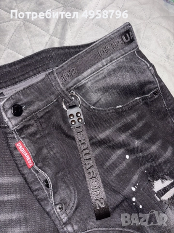 Черни дънки Dsquared, снимка 3 - Дънки - 56510237