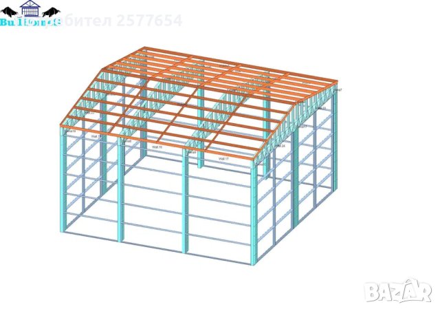 ЛИЗИНГ - Халета, Хале, Магазини, Магазин, Складове 100м2-10м х 10м х 5, снимка 3 - Строителни материали - 44195758