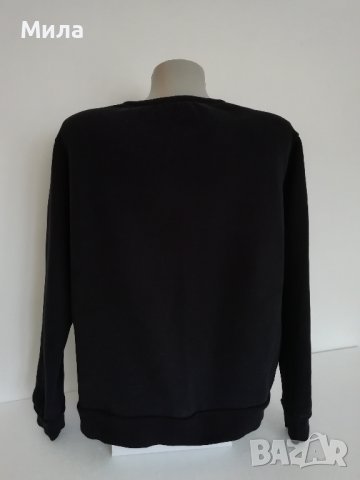 Черна блуза с два цветни орнамента, снимка 3 - Блузи с дълъг ръкав и пуловери - 37829089