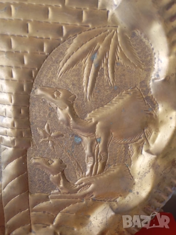 Медно пано за стена, снимка 2 - Други ценни предмети - 54249956