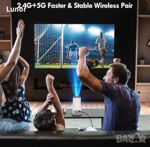 Преносим смарт видео проектор, снимка 4 - Плейъри, домашно кино, прожектори - 51172800