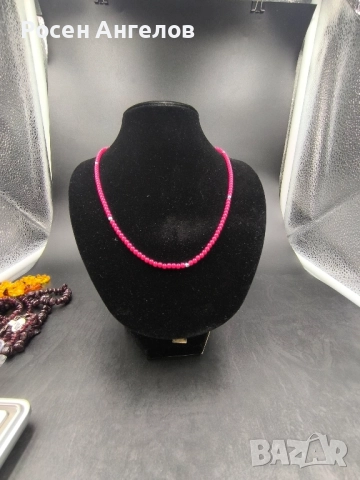 Рубинено Колие , снимка 3 - Колиета, медальони, синджири - 52376950