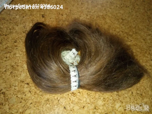 ЕСТЕСТВЕНА БЪЛГАРСКА КОСА ДЪЛЖИНА 13 СМ СВЕТЛОКЕСТЕНЯВА, снимка 4 - Аксесоари за коса - 54012165
