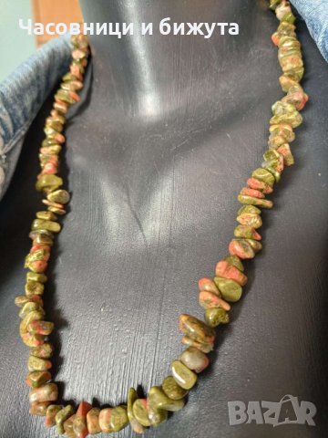 Огърлица от естествен камък Унакит -