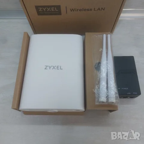 ТОП: Нова Външна WiFi 6 Точка за достъп Zyxel NWA55AXE AX1800 Gigabit PoE IP55, снимка 4 - Мрежови адаптери - 56155779