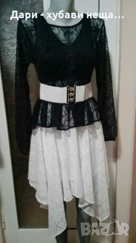 Пола и блуза/топ,от дантела👗👕🍀S,M👗👕🍀арт.3002, снимка 7 - Комплекти - 33716373