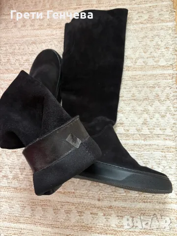 Дамски ботуши GABINA номер 39 естествен велур, снимка 4 - Дамски ботуши - 50075851