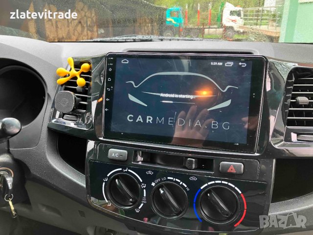 TOYOTA HILUX 2005-2010 Климатик/Климатроник - 9'' Навигация Android, снимка 4 - Навигация за кола - 33947254