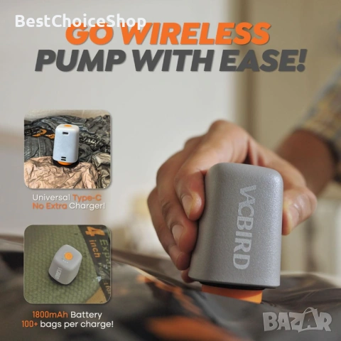 10 броя вакумни чанти за съхранение с безжична презареждаща се помпа, снимка 7 - Други стоки за дома - 54014723