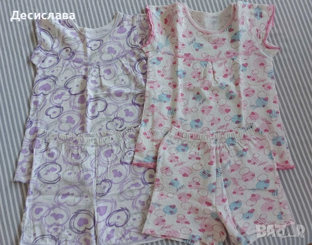 Пижами детски пижами в две части с къс ръкав
